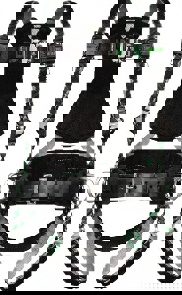 Fall Protection Harnesses: 400 Lb, Back and Side D-Rings Style, Size Universal