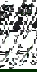 Fall Protection Harnesses: 400 Lb, Construction Style, Size Universal