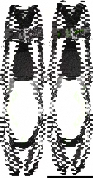 Fall Protection Harnesses: 400 Lb, Construction Style, Size Universal