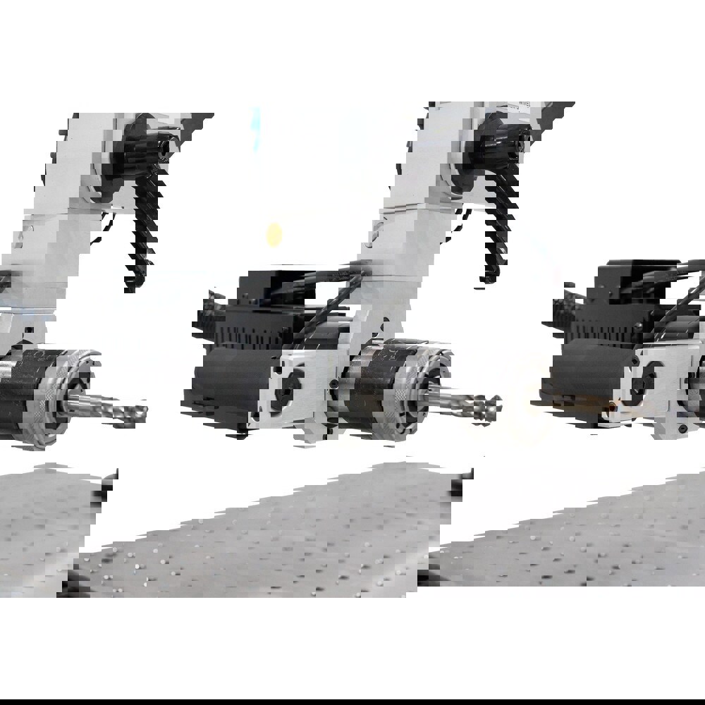 Electric Tapping Arms; Maximum Tapping Capacity in Aluminum (Inch): 1-3/4 ; Maximum Tapping Capacity in Mild Steel (Inch): 7/8 ; Maximum Tapping Capacity in Steel (Inch): 9/16 ; Arm Reach (Inch): 70 ; Torque (Ft/Lb): 63.0000 ; Voltage: 110V