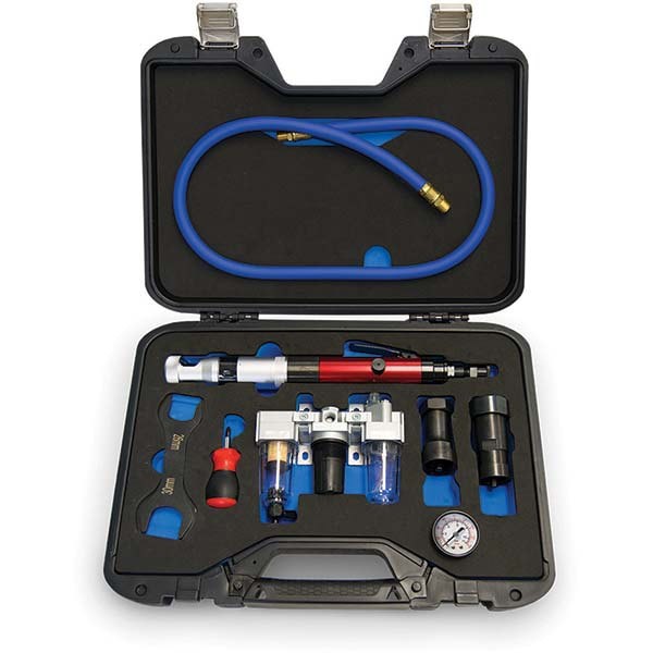 Thread Insert Power Installation Tools; Power Installation Tool Type: Installation Driver; Thread Size: #2-56; Thread Size: #2-56; Insert Type Compatibility: Strip Feed Inserts; Insert Compatibility: Strip Feed Inserts; Includes: Lubricator; Screwdriver;