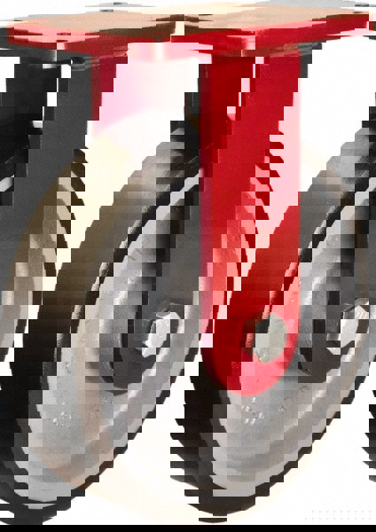 Rigid Top Plate Caster: Polyurethane Mold on to Cast Iron Center, 10