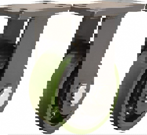 Rigid Top Plate Caster: Polyurethane Mold on to Cast Iron Center, 5