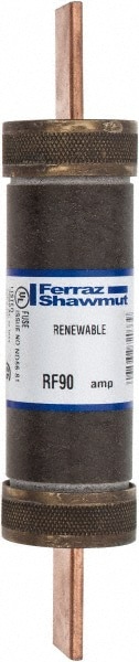 Cylindrical Fast-Acting Fuse: H, 90 A, 5-7/8