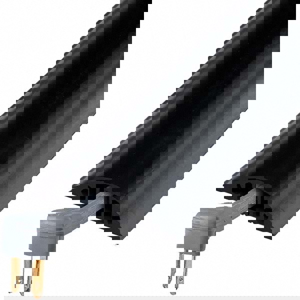 Floor Cable Cover: Rubber, 5 Channels, 3/4