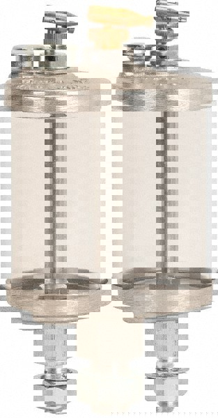 1 Outlet, Acrylic Bowl, 1 Gallon Manual-Adjustable Oil Reservoir