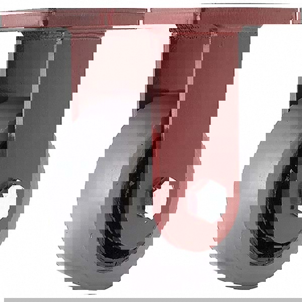 Rigid Top Plate Caster: Polyurethane, 6