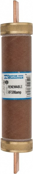 Cylindrical Fast-Acting Fuse: H, 90 A, 7-7/8