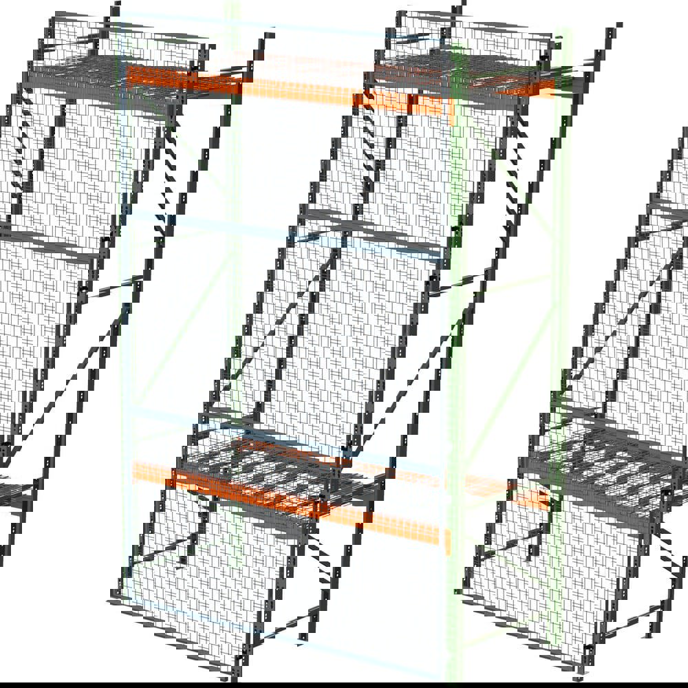 Open Shelving Accessories & Components; Component Type: Rack Guard ; For Use With: Pallet Racking ; Material: Steel ; Height (Feet): 4.000 ; Color: Gray ; Finish: Powder-Coated