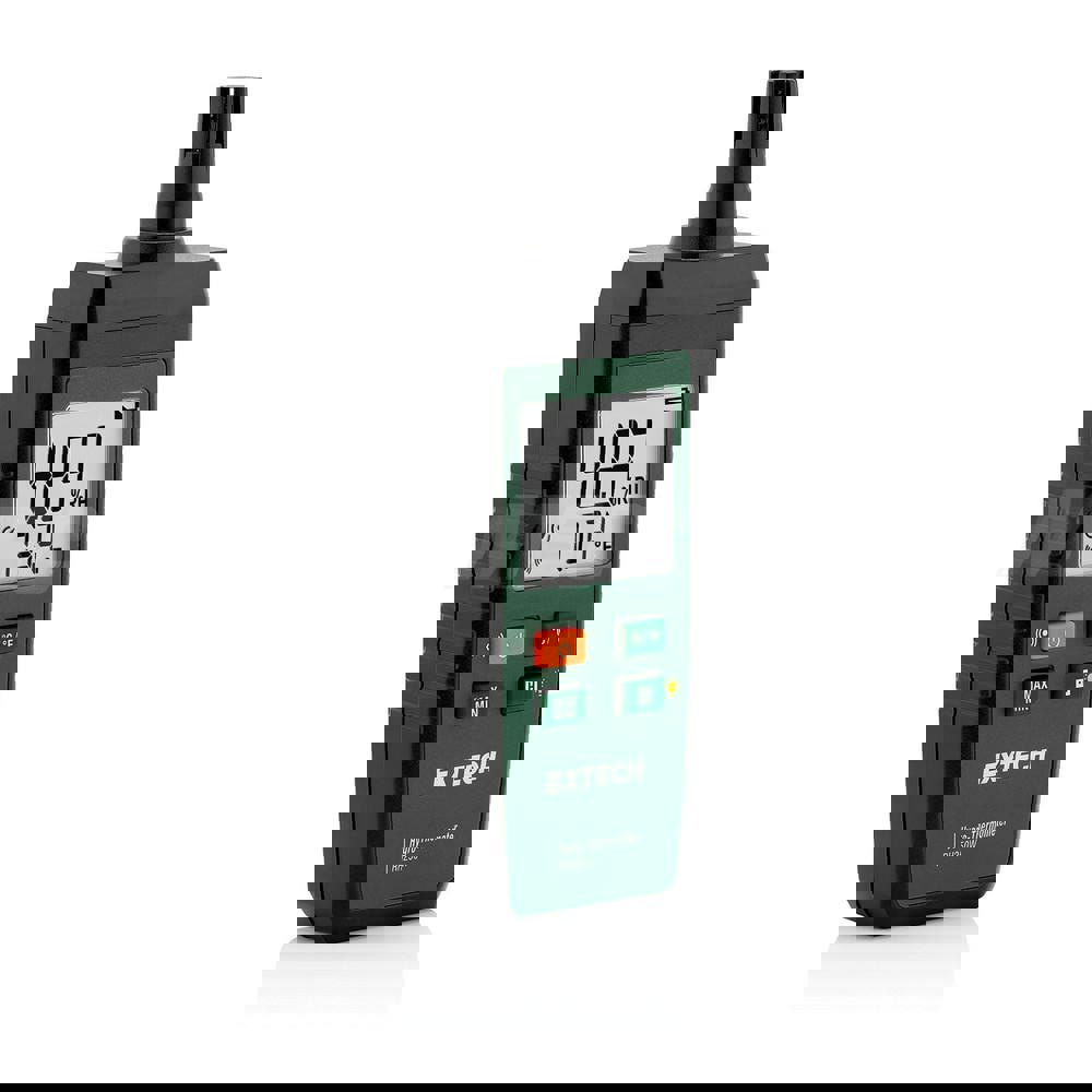 Thermometer/Hygrometers & Barometers; Product Type: Thermo-Hygrometer ; Probe Type: Build-in ; Accuracy: 15% RH ; Batteries Included: Yes ; Number Of Batteries: 3 ; Battery Size: AAA