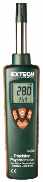 Digital Psychrometers; Type: Precision Psychrometer; Minimum Dew Point (F): -22.0; Maximum Dew Point (F): 212; Minimum Humidity: 0; Maximum Humidity: 100; Maximum Temperature: 140.0 0C; 140.0 0F; 140.0 0; Accuracy Degree (C): 2.0; Accuracy Degree (F): 3.0