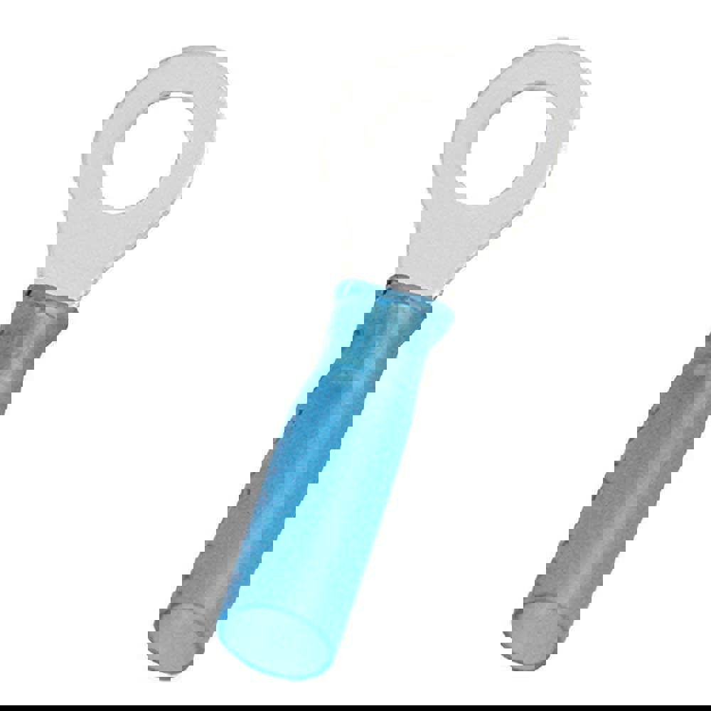 Circular Ring Terminal: Partially Insulated, 16 to 14 AWG, Crimp Connection
