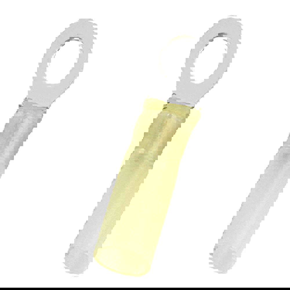 Circular Ring Terminal: Partially Insulated, 12 to 10 AWG, Crimp Connection