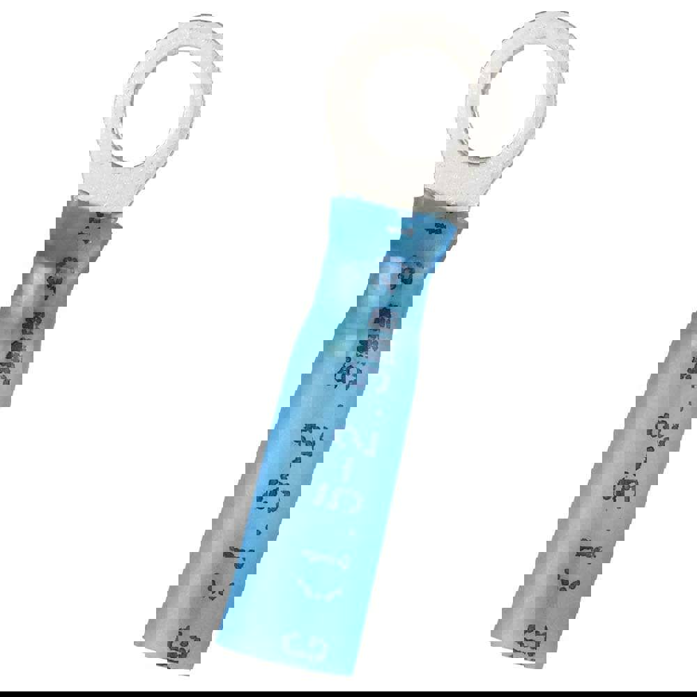 Circular Ring Terminal: Partially Insulated, 16 to 14 AWG, Crimp Connection