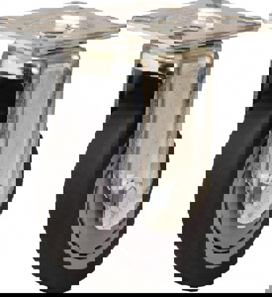 Rigid Top Plate Caster: Rubber Mold on Polyolefin, 4