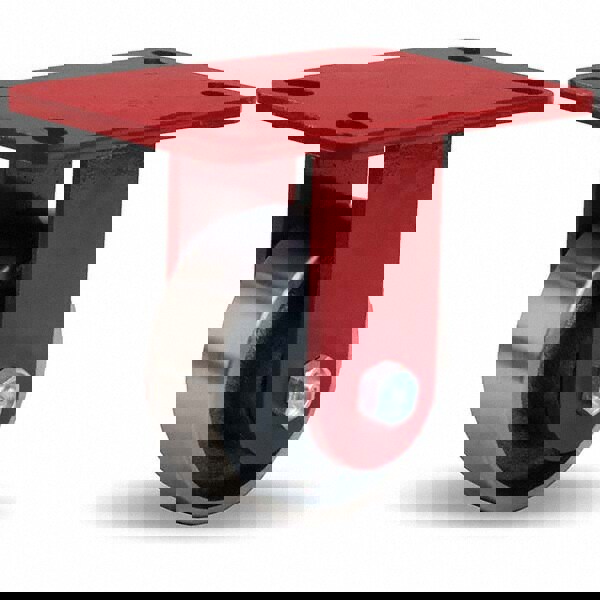 Rigid Top Plate Caster: Forged Steel, 4