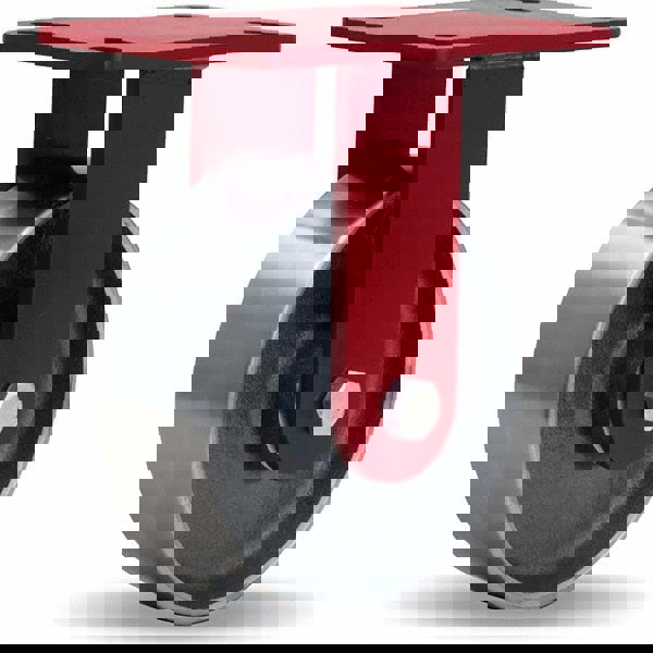 Rigid Top Plate Caster: Forged Steel, 6