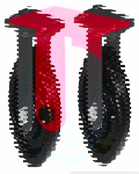 Rigid Top Plate Caster: Polyurethane, 8