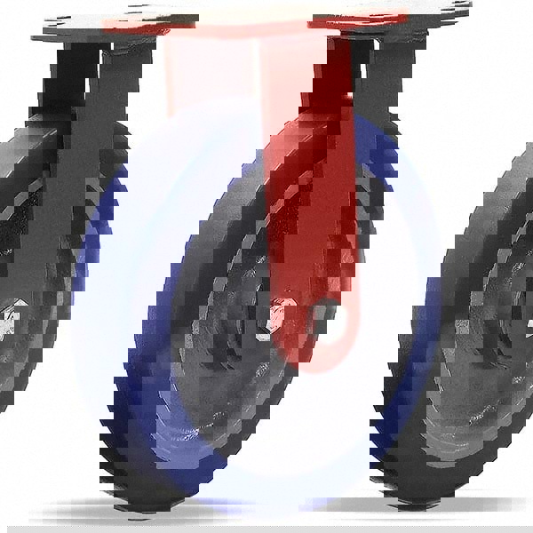 Rigid Top Plate Caster: Polyurethane, 8