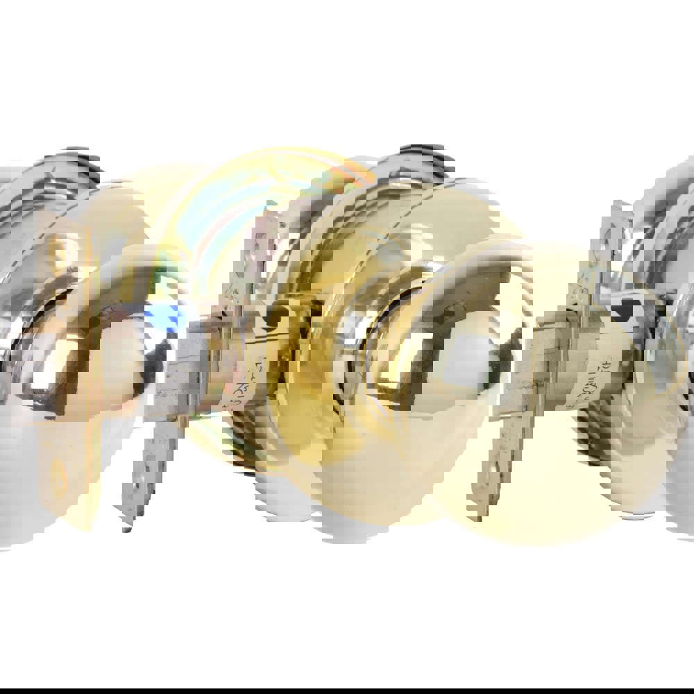 Knob Locksets; Type: Passage ; Key Type: Keyed Different ; Material: Metal ; Finish/Coating: Bright Brass ; Compatible Door Thickness: 1-3/8