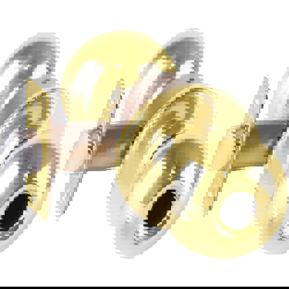 Knob Locksets; Type: Entrance ; Key Type: Keyed Different ; Material: Metal ; Finish/Coating: Bright Brass ; Compatible Door Thickness: 1-3/8