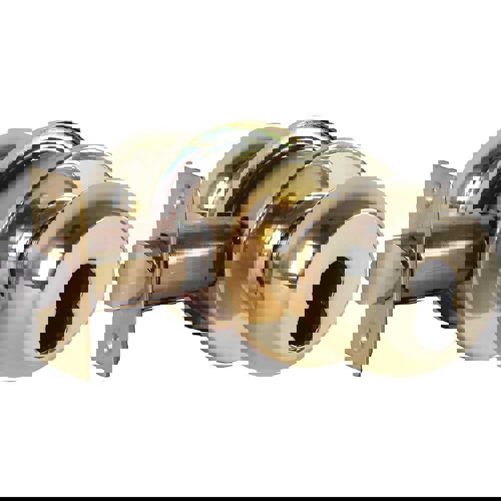 Knob Locksets; Type: Storeroom ; Key Type: Keyed Different ; Material: Metal ; Finish/Coating: Bright Brass ; Compatible Door Thickness: 1-3/8