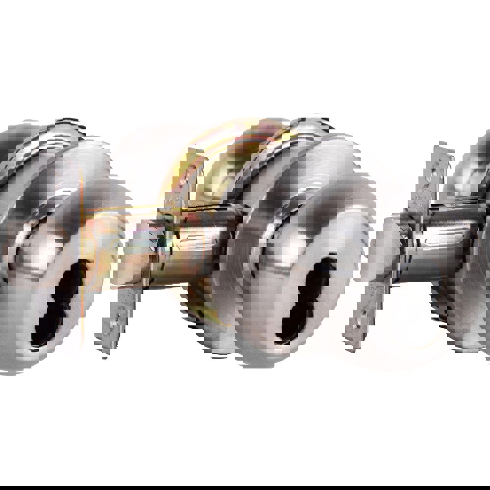 Knob Locksets; Type: Storeroom ; Key Type: Keyed Different ; Material: Metal ; Finish/Coating: Satin Stainless Steel ; Compatible Door Thickness: 1-3/8