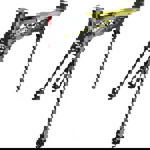 Stationary Work Benches, Tables; Bench Style: Sawhorse ; Leg Style: Fixed Flared ; Top Material: Metal ; UNSPSC Code: 24102006