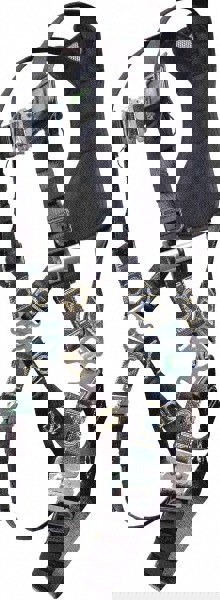 Fall Protection Harnesses: 400 Lb, Single D-Ring Style, Size Universal