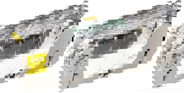 Fuse Blocks; Number of Poles: 1 ; Voltage: 600 VAC ; Wire Termination Type: Box Lug ; Compatible Fuse Class: R ; Block Width (mm): 51 ; Standards Met: CSA 47235 - 6225-01 Certified; cULus E14853 IZLT & IZLT7; UL Listed