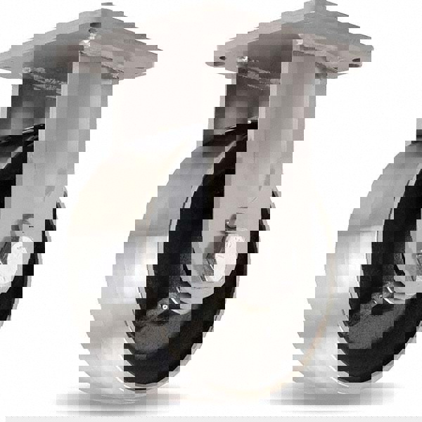 Rigid Top Plate Caster: Forged Steel, 10