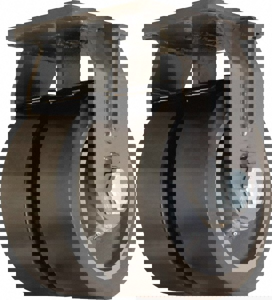 Rigid Top Plate Caster: Polyurethane Mold on Forged Steel, 10