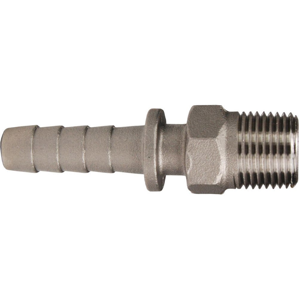 Suction & Discharge Hose Couplings; Type: Boss Male Stem ; Coupling Type: Hose x MNPT ; Coupling Descriptor: Male Stem x Hose ; Material: Stainless Steel ; Coupler Size (Fractional Inch): 1/2 ; Thread Size: 1/2