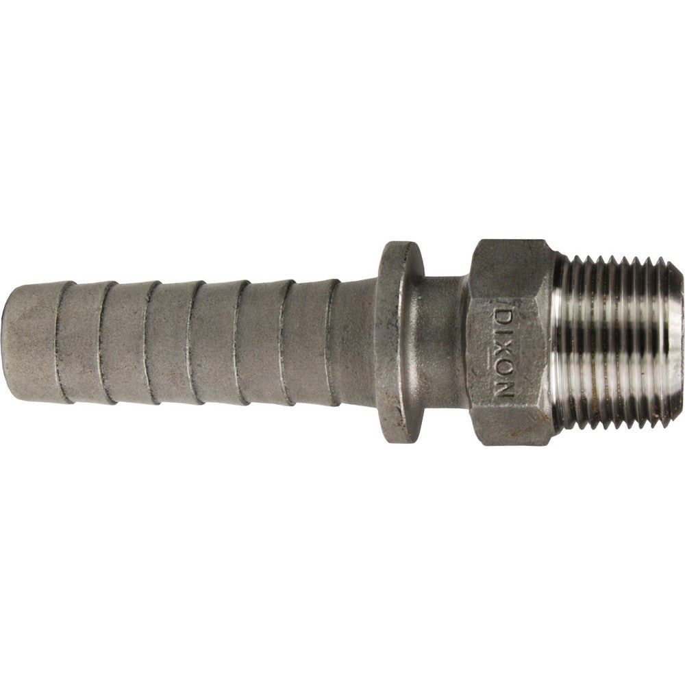 Suction & Discharge Hose Couplings; Type: Boss Male Stem ; Coupling Type: Hose x MNPT ; Coupling Descriptor: Male Stem x Hose ; Material: Stainless Steel ; Coupler Size (Fractional Inch): 3/4 ; Thread Size: 3/4