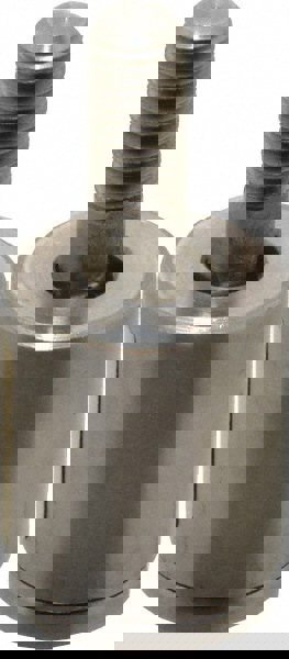 Air Cylinder Self-Aligning Rod Coupler: 5/16-24 Thread, Stainless Steel, Use with Hydraulic & Pneumatic Cylinders