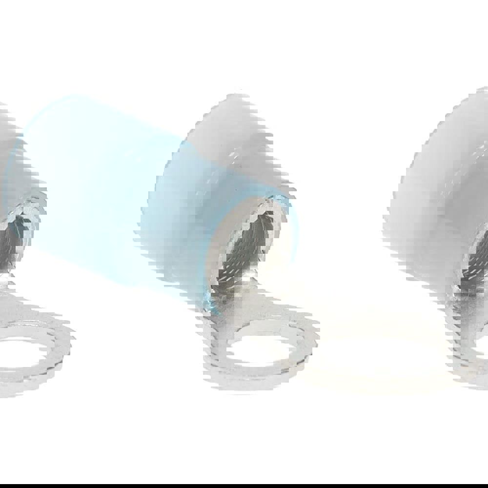 Circular Ring Terminal: Partially Insulated, 6 AWG, Crimp Connection