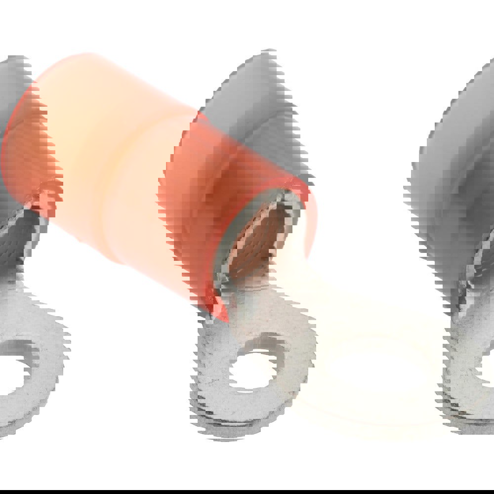 Circular Ring Terminal: Partially Insulated, 8 AWG, Crimp Connection