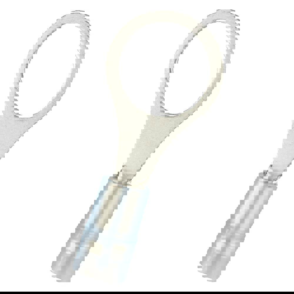 Circular Ring Terminal: Partially Insulated, 16 to 14 AWG, Crimp Connection