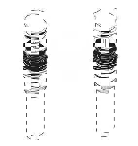 2-3/4 x 3 in. Push Pop-up Drain with Overflow in Luxe Steel