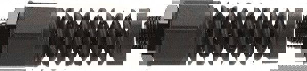 Air Hose End Fitting & Bend Restrictor: Black Anodized Aluminum