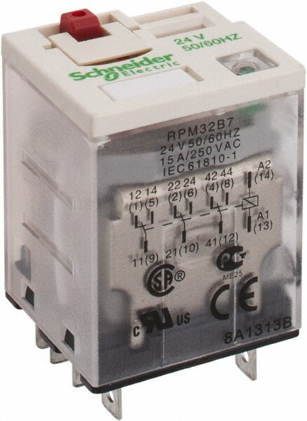 11 Pins, 1.7 VA Power Rating, Ice Cube Electromechanical Plug-in General Purpose Relay