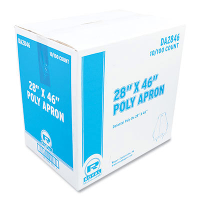 Disposable Bib Apron: White