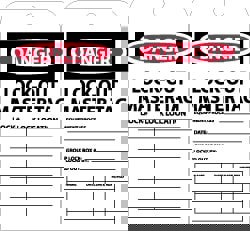 Accident Prevention Tag: Rectangle, 3