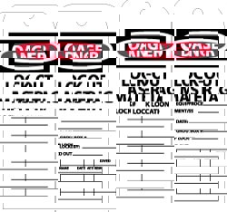 Lockout Tag: Rectangle, 3