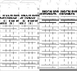 Inspection Tag: Rectangle, 3