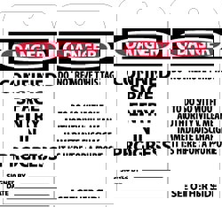 Accident Prevention Tag: Rectangle, 3