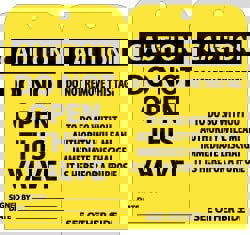 Lockout Tag: Rectangle, 3