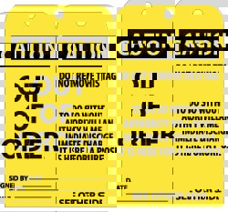 Lockout Tag: Rectangle, 3