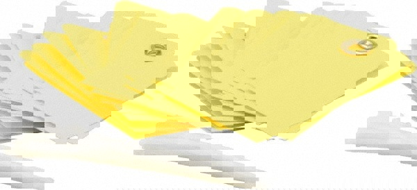 Blank Tag: 3'' High, Yellow, Vinyl