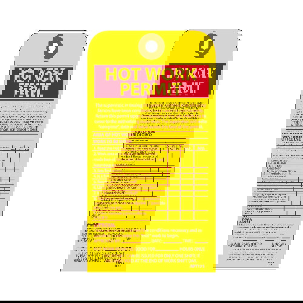 Accident Prevention Tag: Rectangle, 4